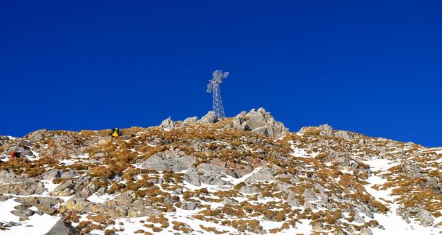 Widok na Giewont z Przełęczy Kondrackiej