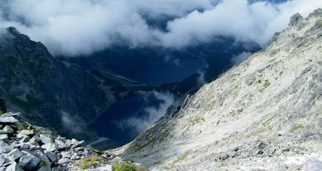 Widok na Czarny Staw pod Rysami