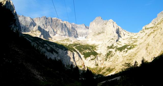 Widok w stronę Zugspitze